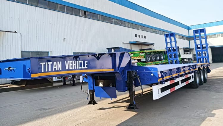 3 Axle Low Bed Trailer Truck Price in Guinea