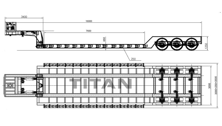 3 Axle 80 Ton Removable Gooseneck Trailer for Sale in Guinea