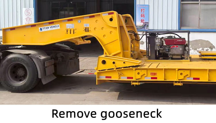 3 Axle 80 Ton Removable Gooseneck Trailer for Sale in Guinea