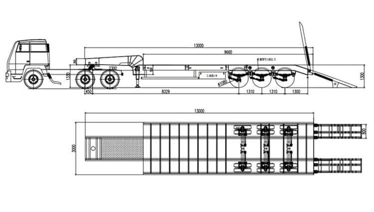 3 Axle Heavy Low Loader Trailer for Sale in Guinea