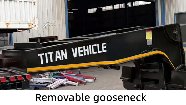 80 Ton Detachable Gooseneck Lowboy Trailer for Sale in Guinea