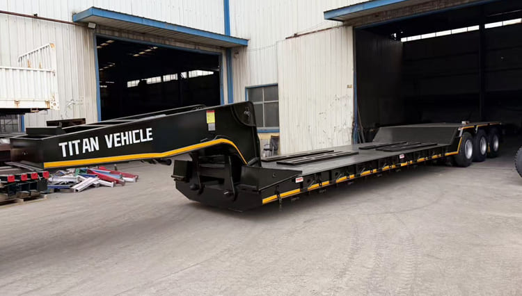 80 Ton Detachable Gooseneck Lowboy Trailer for Sale in Guinea