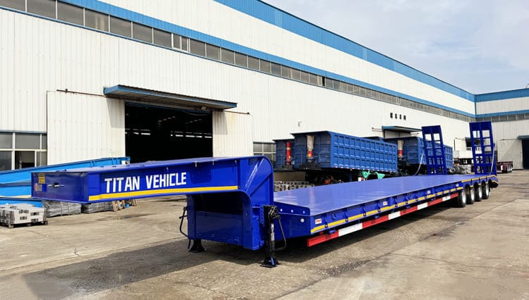 4 Axle Semi Low Loader Truck for Sale in Guinea