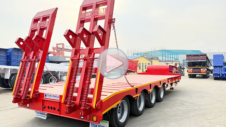 4 Axle Hydraulic Low Bed Trailer for Sale Price in Guinea