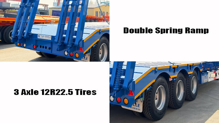 3 Axle 80 Ton Lowbed Truck for Sale Price in Guinea