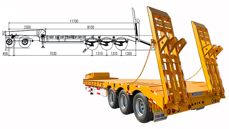 3 Axle Lowbed Trailer Truck | Low Loader Trailer for Sale in Guinea