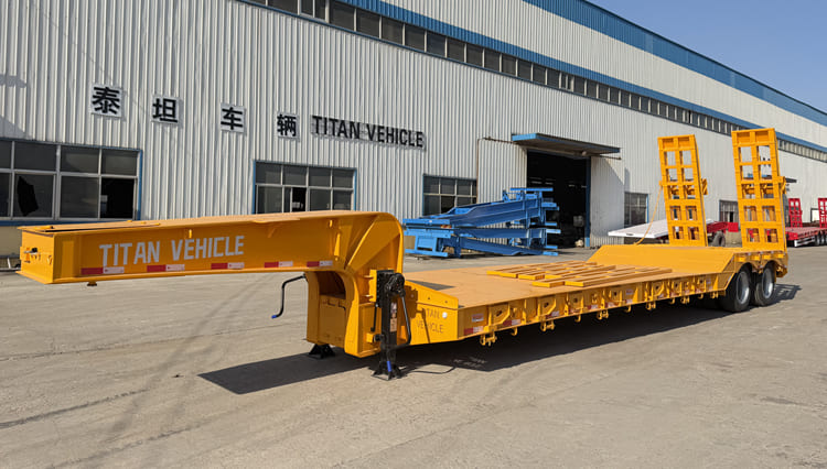 2 Axle 50 Ton Low Loader Trailer for Sale in Guinea