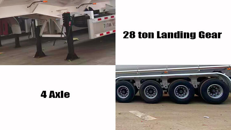 4 Axle Fuel Tank Semi Trailer for Sale in Guinea