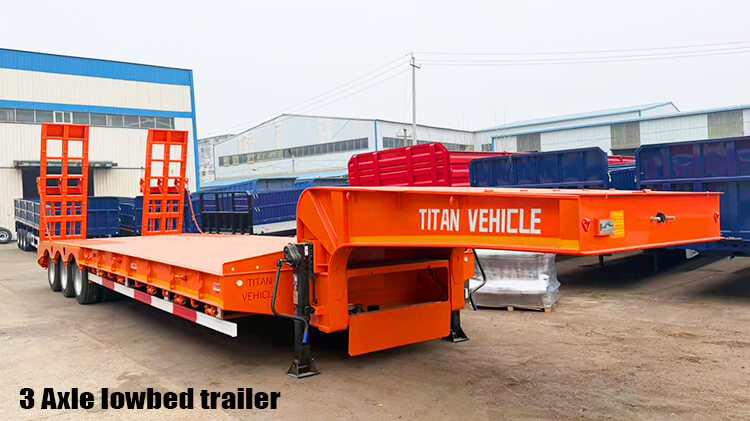3 Axle Lowbed Semi Trailer for Sale in Guinea