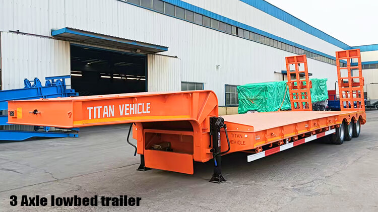 3 Axle Lowbed Semi Trailer for Sale in Guinea