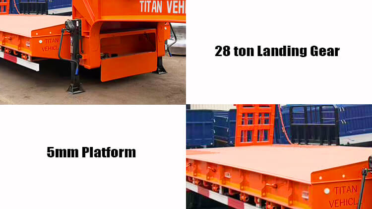 3 Axle Lowbed Semi Trailer for Sale in Guinea