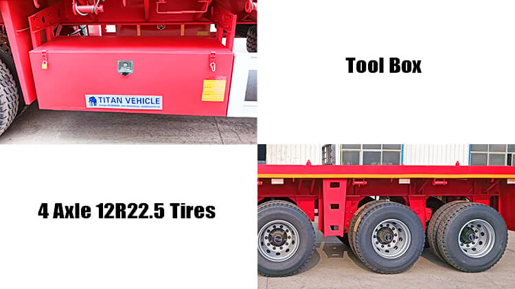 4 Axle Flatbed Trailer for Sale Price in Conakry Guinea