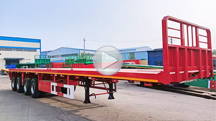 4 Axle Flatbed Trailer for Sale Price in Conakry Guinea