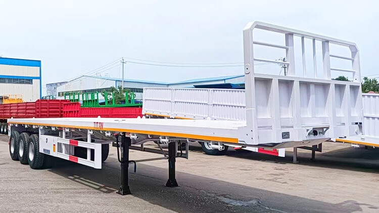60 Ton 40 Ft Flatbed Trailer for Sale Price in Guinea