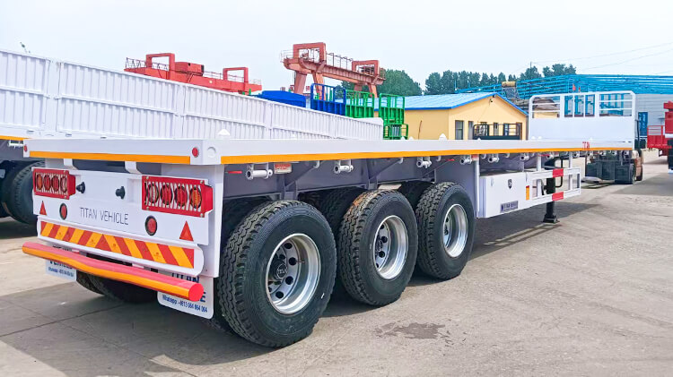 60 Ton 40 Ft Flatbed Trailer for Sale Price in Guinea