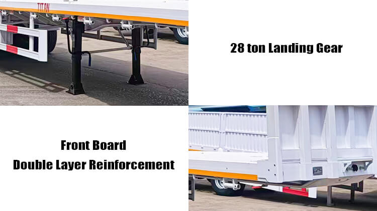 60 Ton 40 Ft Flatbed Trailer for Sale Price in Guinea