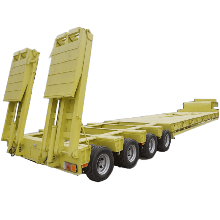 4 Line 8 Axles 150 Ton Low Bed Trailer Truck