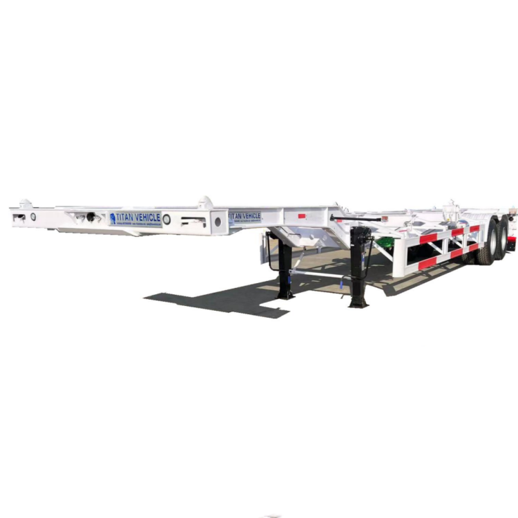 2 Axle 40ft Gooseneck Skeleton Semi Trailer