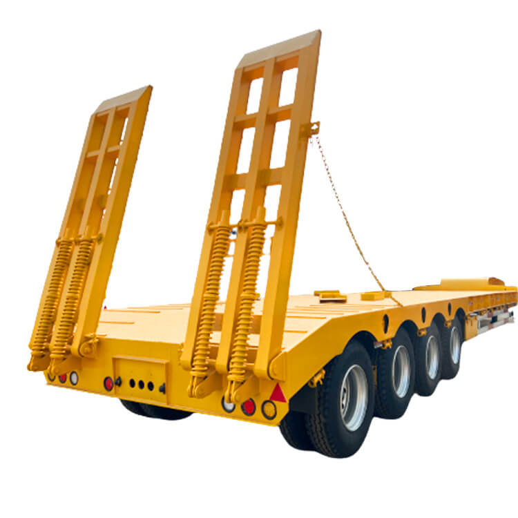 4 Axle Low Bed Trailer Truck