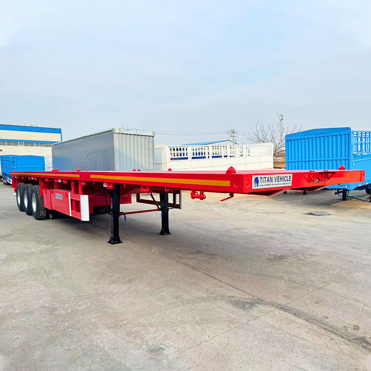 3 Axle 40 Ft Flatbed Semi Trailer