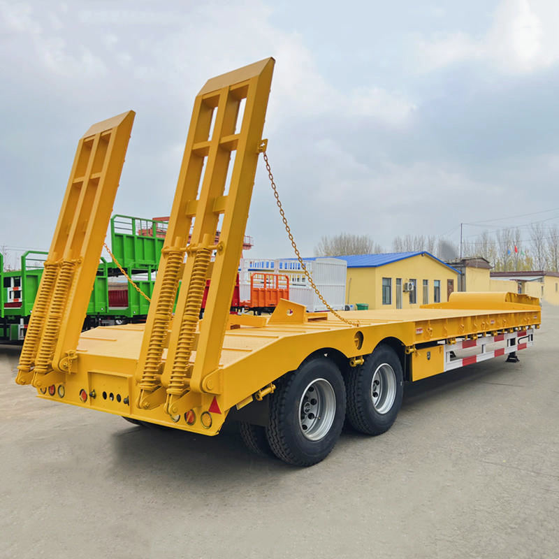 2 Axle Low Bed Trailer Truck