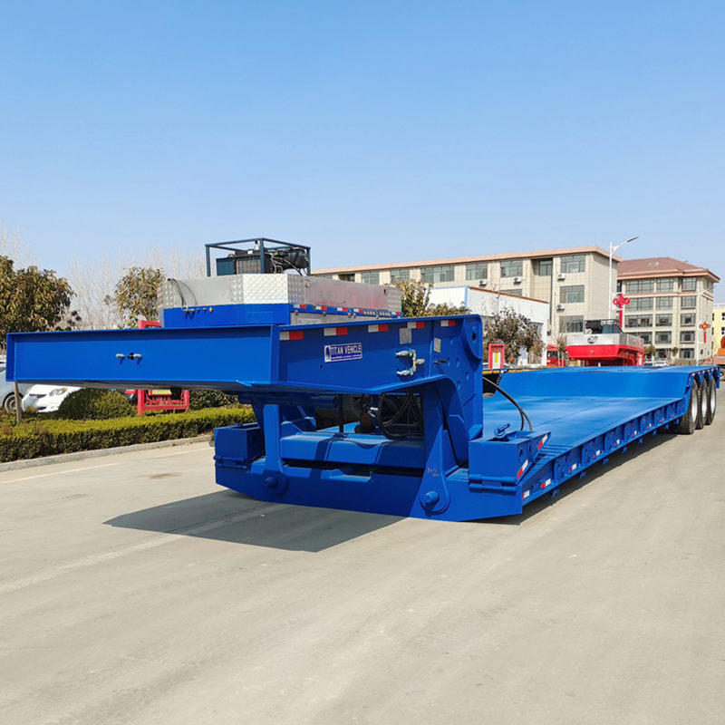 3 Line 6 Axle Detachable Lowboy Trailer
