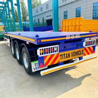 3 Axle Flatbed Truck Trailer