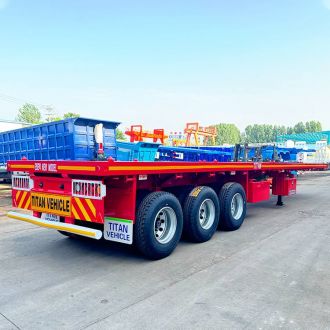 3 Axle Container Flatbed Trailer